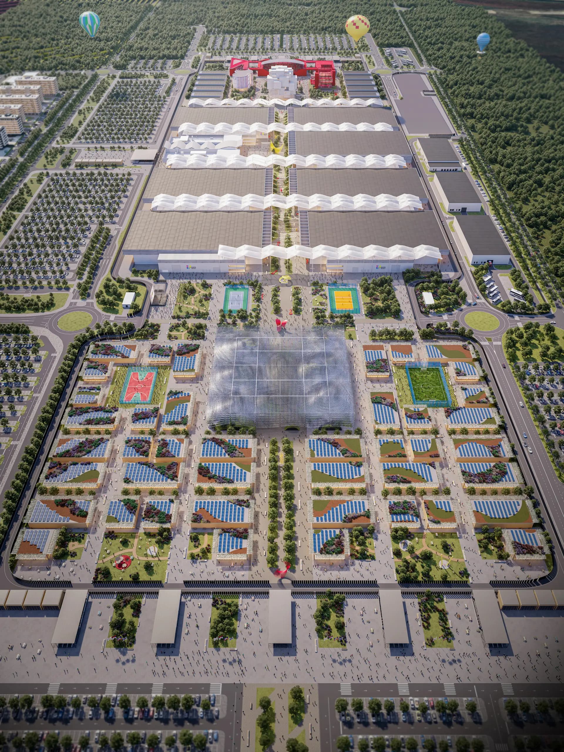 EXPO 2027 Belgrade site seen from above